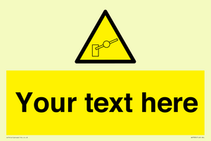 Custom warning barrier